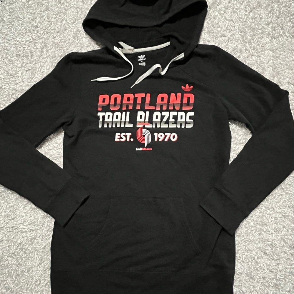 Adidas Portland Trail Blazers hoodie sweatshirt women’s medium black